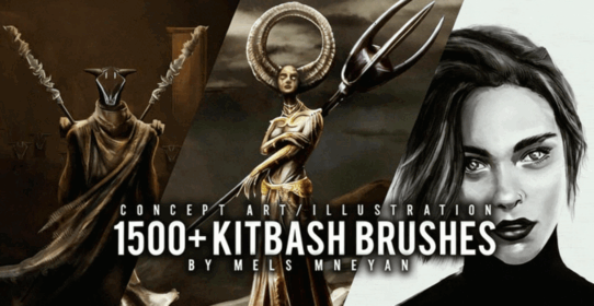 1500组概念艺术数字绘画PS笔刷合集(图4) 1500组概念艺术数字绘画PS笔刷合集(图4)