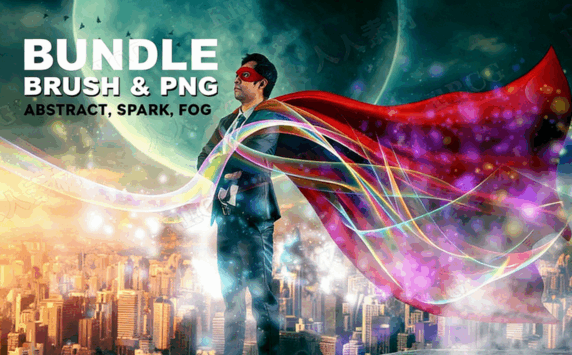 抽象烟雾火花等画笔数字绘画笔刷合集(图6) 抽象烟雾火花等画笔数字绘画笔刷合集(图6)