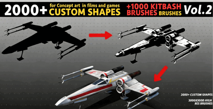 3000组概念设计自定义PS图形与PS笔刷合集(图3) 3000组概念设计自定义PS图形与PS笔刷合集(图3)