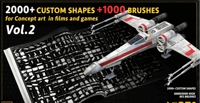 3000组概念设计自定义PS图形与PS笔刷合集(图4) 3000组概念设计自定义PS图形与PS笔刷合集(图4)