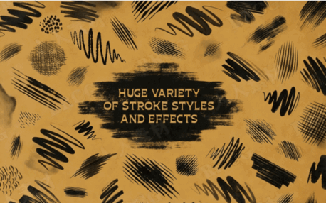 130组水墨墨迹风格数字绘画PS笔刷合集(图3) 130组水墨墨迹风格数字绘画PS笔刷合集(图3)