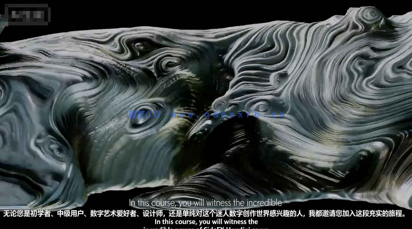 【中文字幕】Houdini媒介抽象化创意模拟特效视频教程(图4)