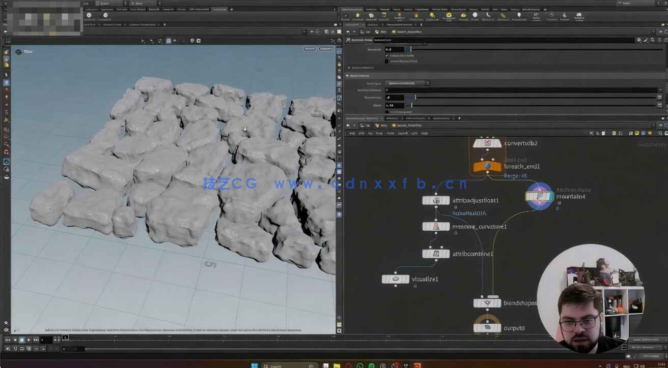 【中文字幕】Houdini程序化游戏环境资产制作流程视频教程(图2)