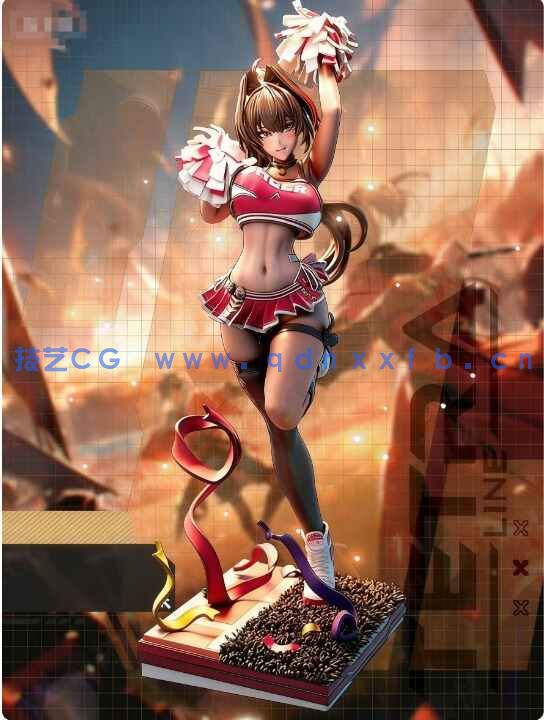 [3D打印人物] 贝伊Bay《胜利女神：NIKKE》游戏角色雕刻手办3D打印模型(图2)