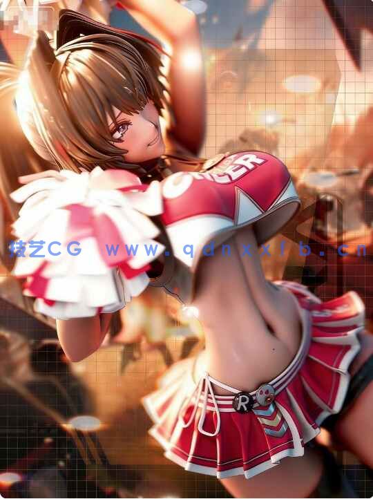 [3D打印人物] 贝伊Bay《胜利女神：NIKKE》游戏角色雕刻手办3D打印模型(图3)