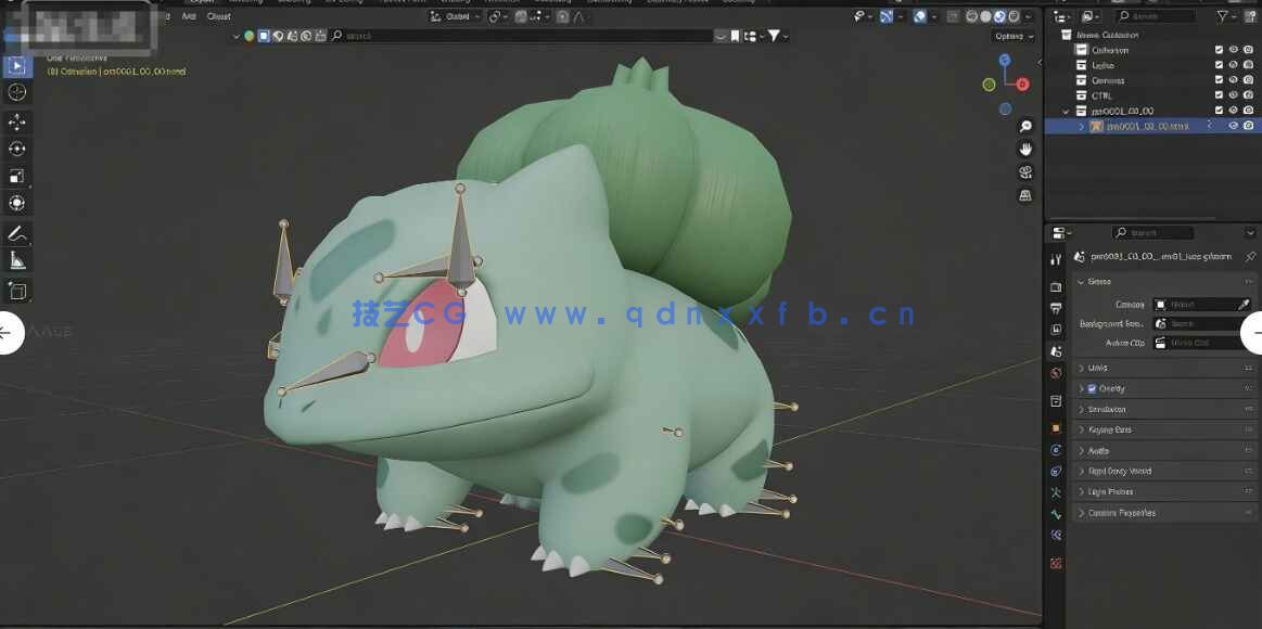 [独立角色] 237个《宝可梦》宠物小精灵角色3D模型与动画资源合集 Blender格式(图2)