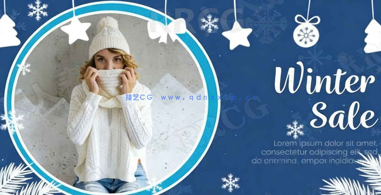 寒冷冬季元素背景板式产品促销宣传展示动画PR模板(图1) 寒冷冬季元素背景板式产品促销宣传展示动画PR模板(图1)