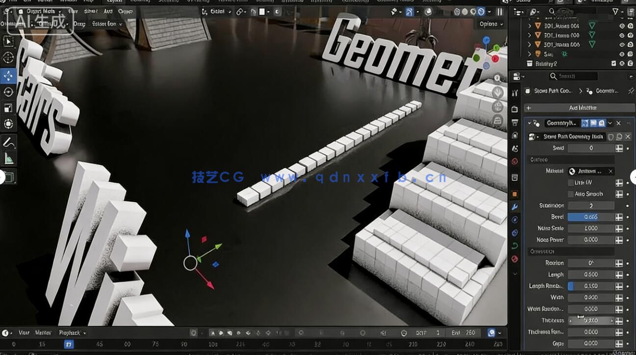 【中文字幕】Blender5与UE5.7幽灵鬼街大型建筑场景搭建实战训练(图2)