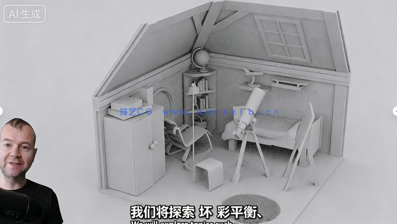 【中文字幕】Blender等距视角房间设计艺术实战训练视频教程(图3)