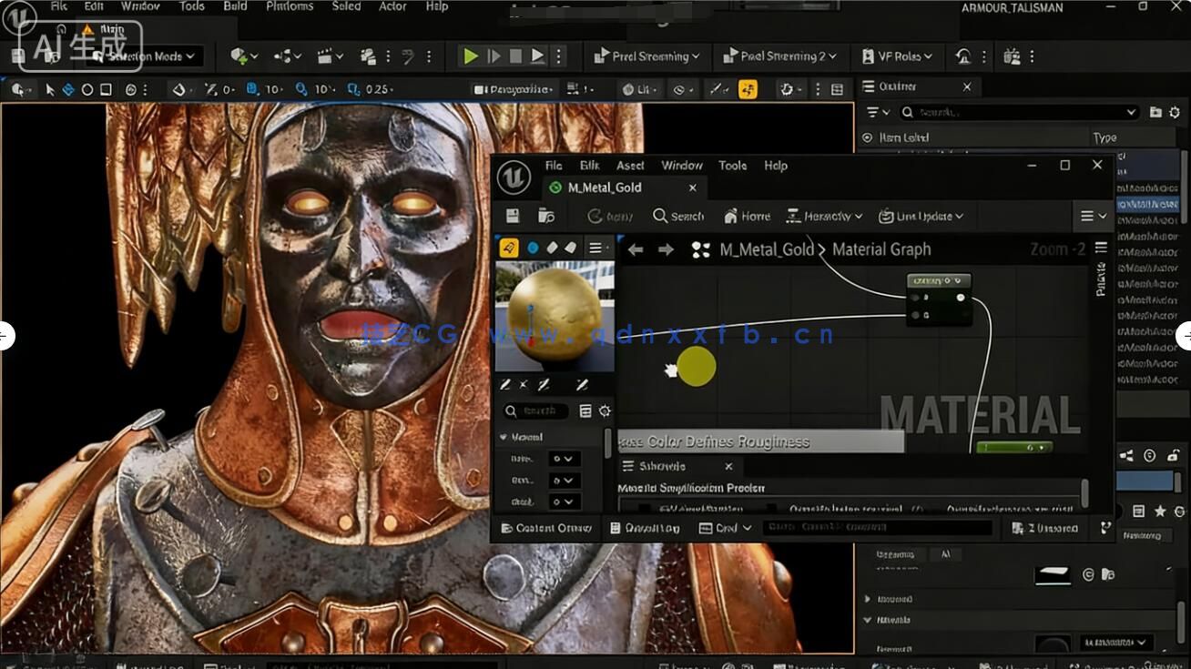 【中文字幕】ZBrush 3A级神话游戏角色硬表面雕刻建模全流程视频(图2)