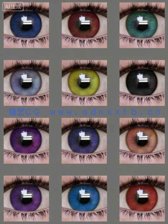 [独立角色] 亚洲短发女孩高清角色3D模型合集(图7)