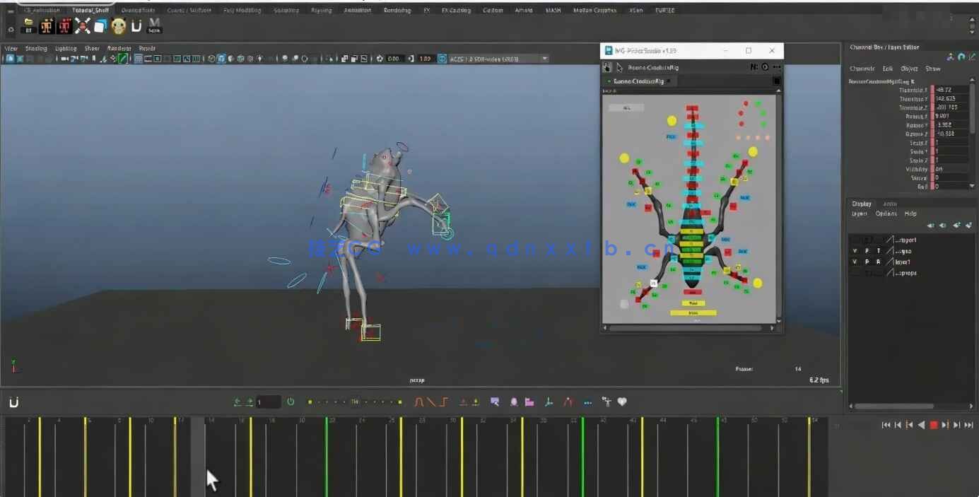 【中文字幕】Maya异形生物游戏动画大师班视频教程(图4)