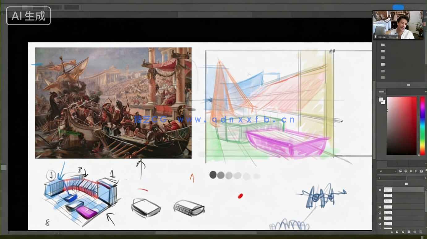 【中文字幕】绘画透视原理核心技术大师班训练视频教程(图4)