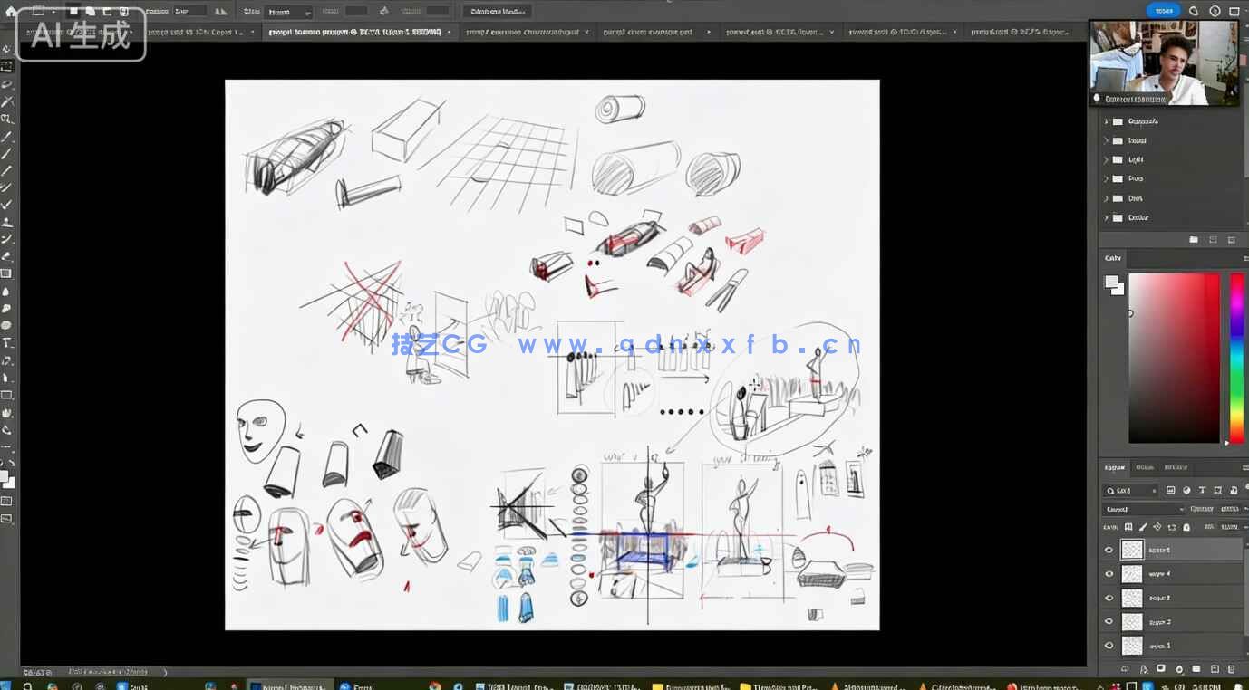 【中文字幕】绘画透视原理核心技术大师班训练视频教程(图5)