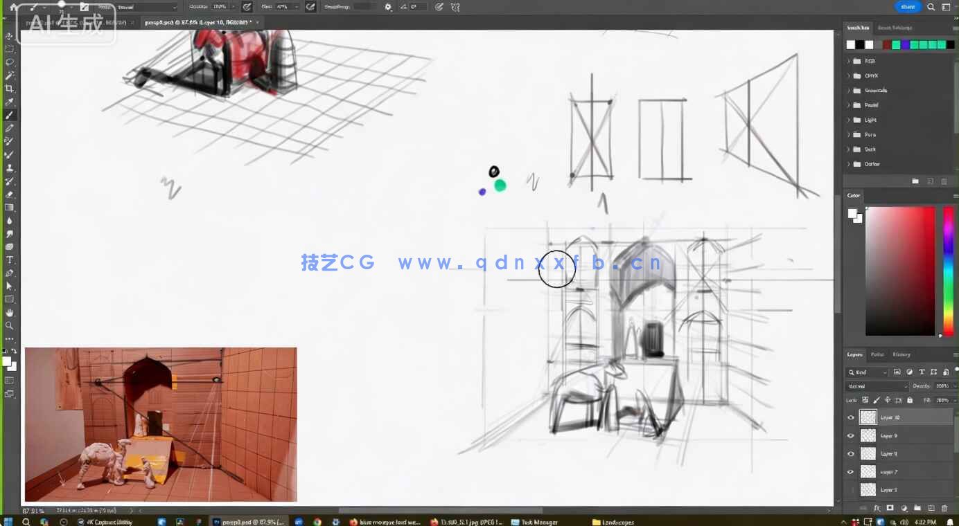 【中文字幕】绘画透视原理核心技术大师班训练视频教程(图11)