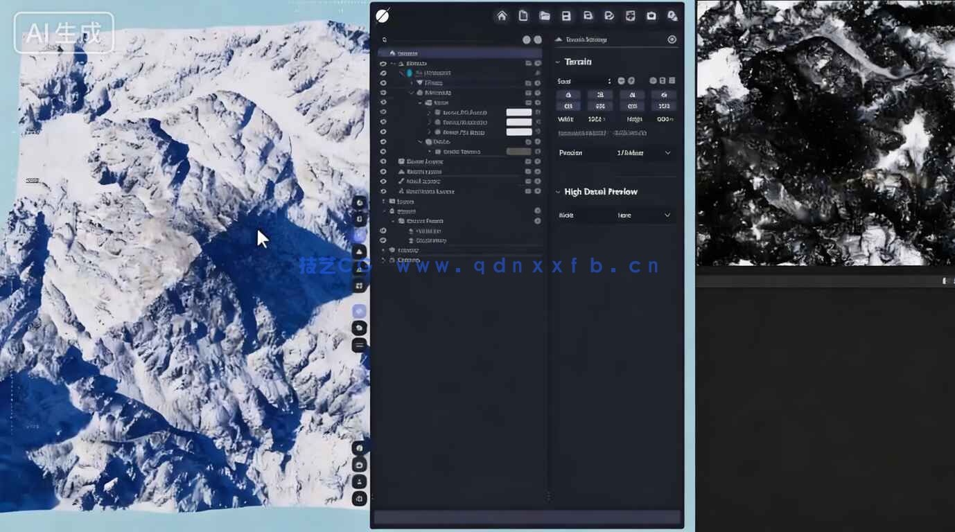 【中文字幕】World Creator电影级真实自然地形环境场景制作视频教程(图3)