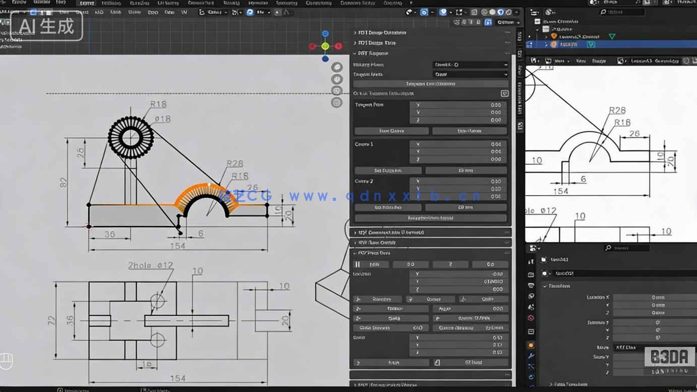【中文字幕】Blender建筑工程与3D打印精准建模视频教程(图9)