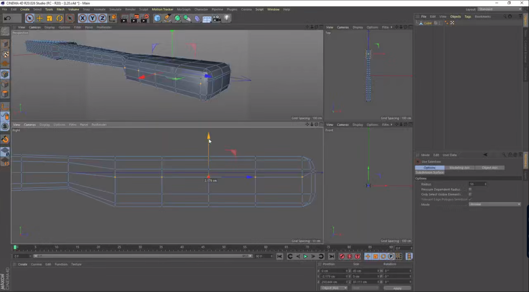C4D+PS制作牙刷产品建模渲染教程(图2)