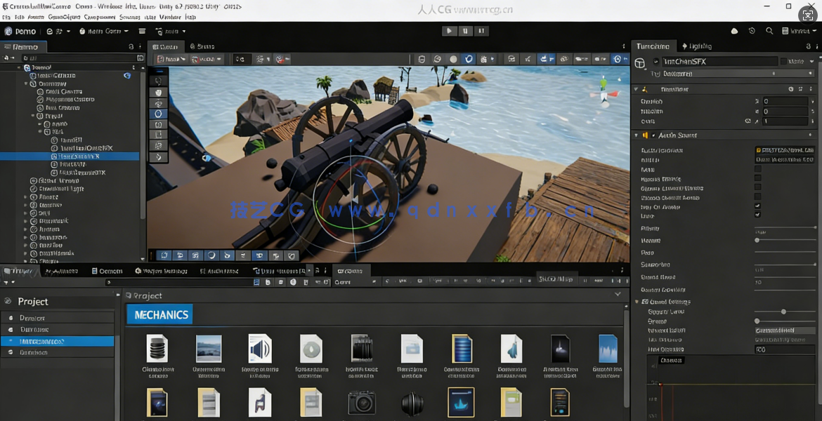  【中文字幕】Unity炮台火炮射击游戏完整工作流程视频教程(图2)