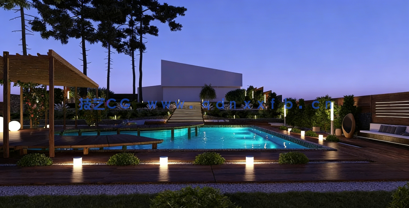 Evermotion Archmodels Vol 212 庭院景观3D模型(图1)