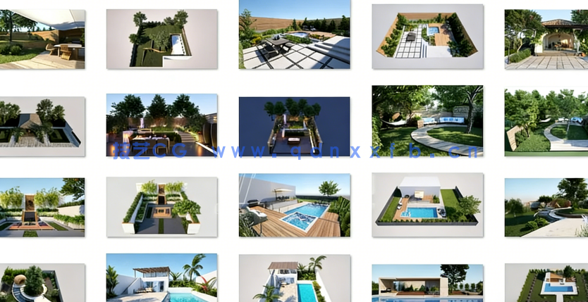 Evermotion Archmodels Vol 212 庭院景观3D模型(图4)