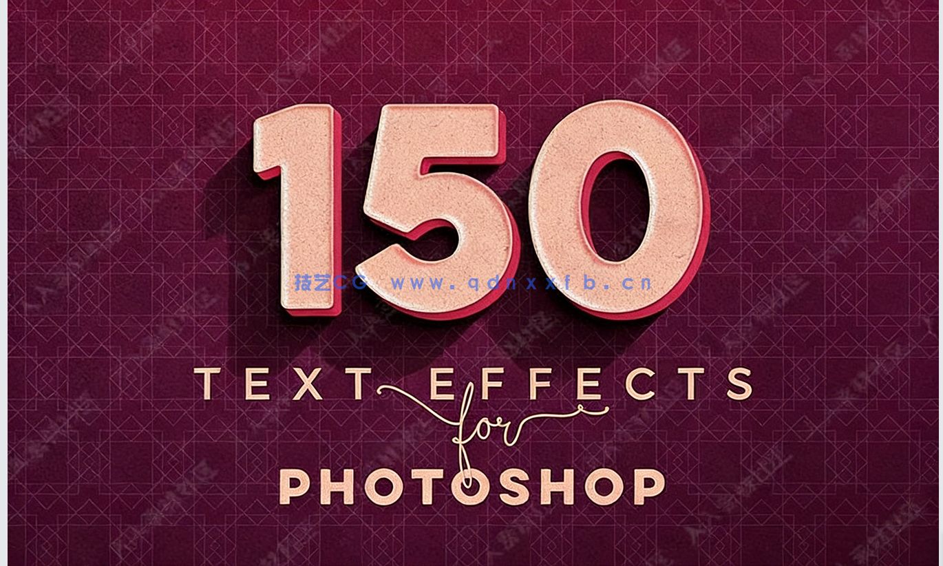 150组超炫3D立体创意设计PSD字模合集(图1)