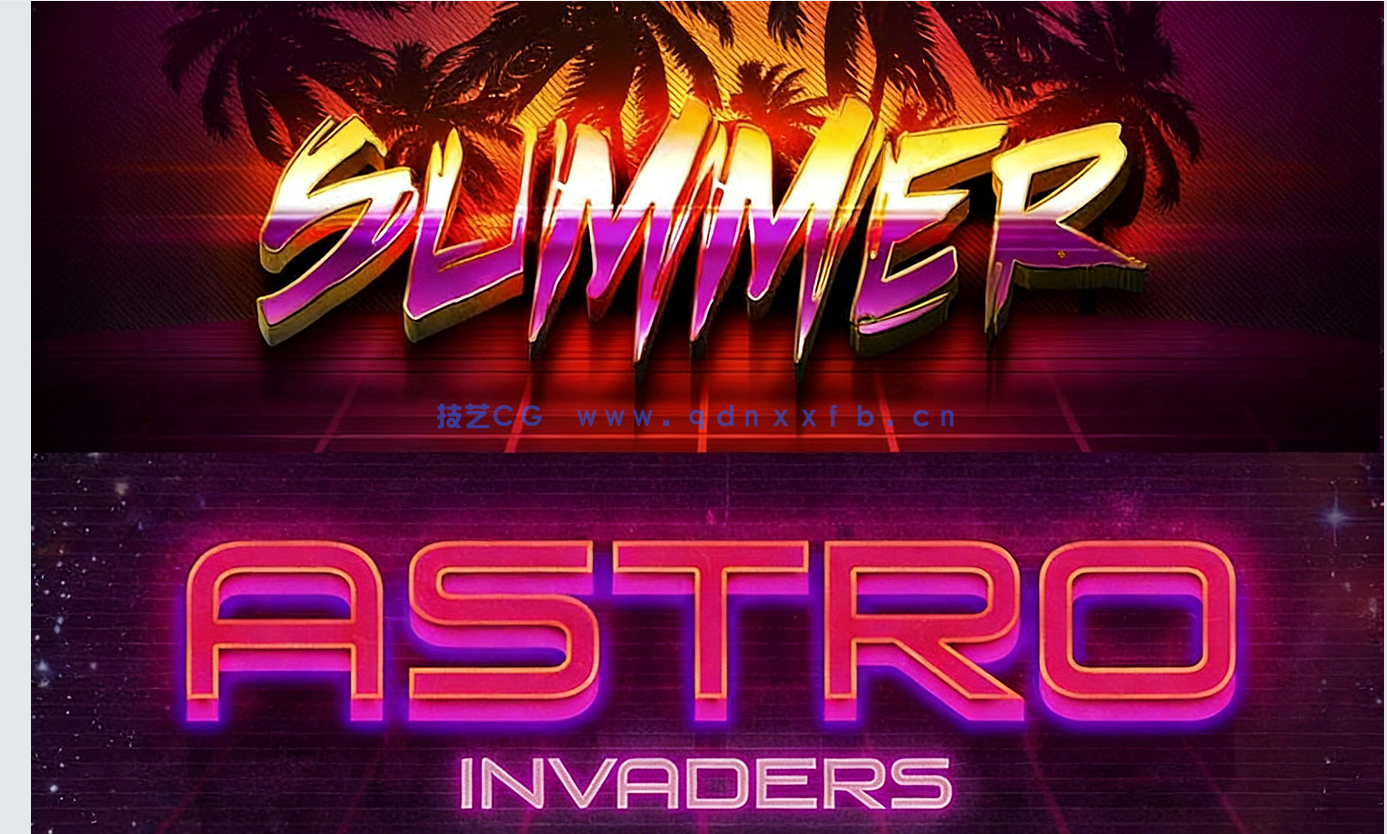 150组超炫3D立体创意设计PSD字模合集(图5)