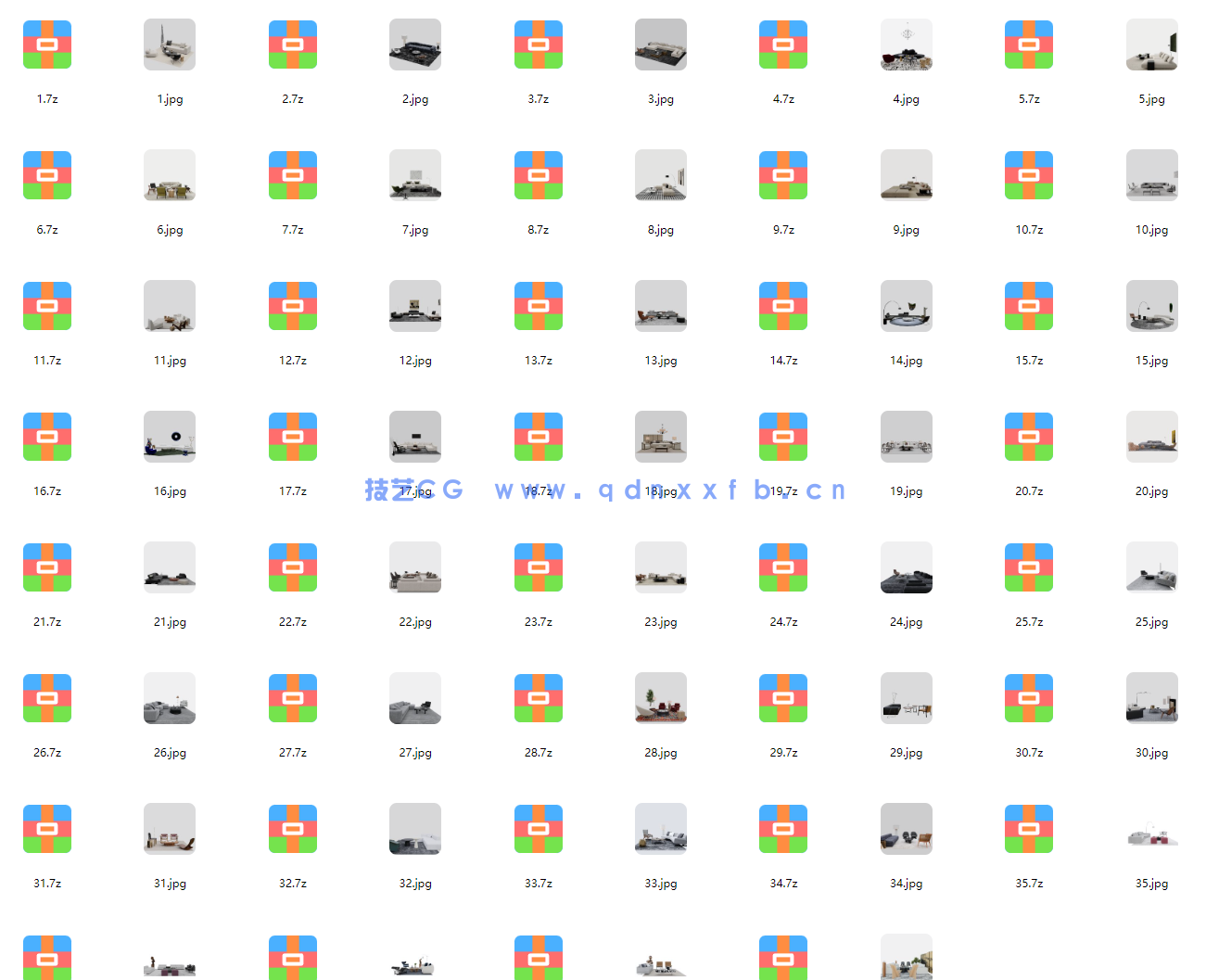 92套捕鱼人搭配好的软装搭配带max模型(图11)