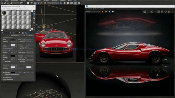3dsmax与V-Ray汽车渲染大师班视频教程(图1)
