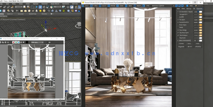 3dsMax与Corona现代室内场景设计技术视频教程(图4)