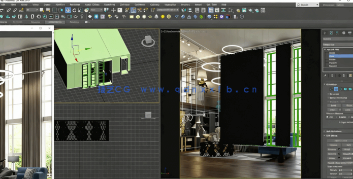 3dsMax与Corona现代室内场景设计技术视频教程(图5)