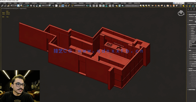 3dsmax建筑室内和室外可视化制作大师班视频教程(图4)