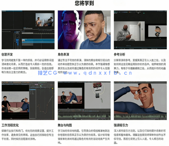 Maya多角色互动场景表演动画大师级视频教程(图6)