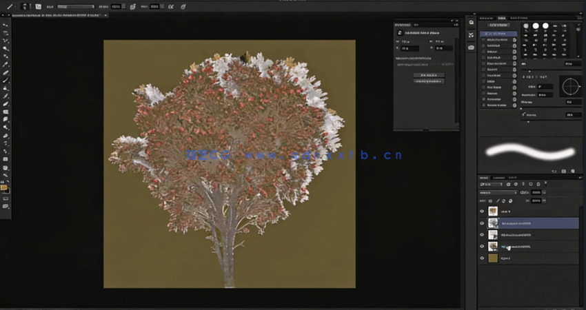 Maya与UE 3A级游戏植被完整制作工作流视频教程(图1)