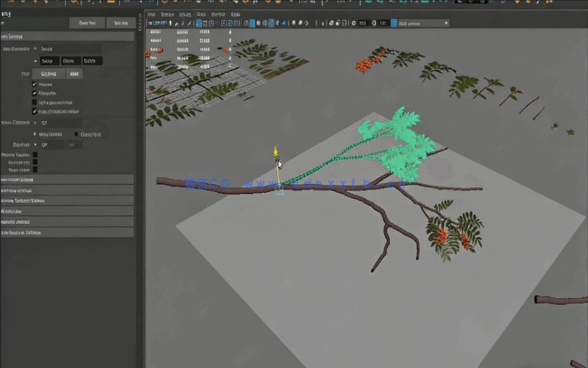 Maya与UE 3A级游戏植被完整制作工作流视频教程(图5)