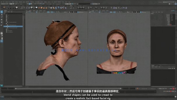 Maya摄影测量捕捉数据构建逼真人物面部视频教程 (图2)