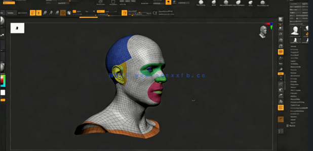 Maya摄影测量捕捉数据构建逼真人物面部视频教程 (图4)