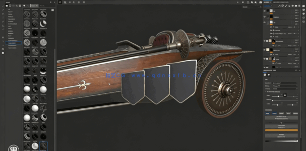 Maya中世纪骑士战车完整实例制作流程视频教程(图3)