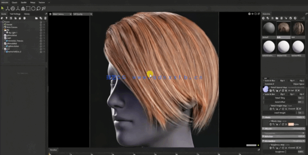 Maya与Fibershop实时制作3A级游戏角色头发视频教程(图6)
