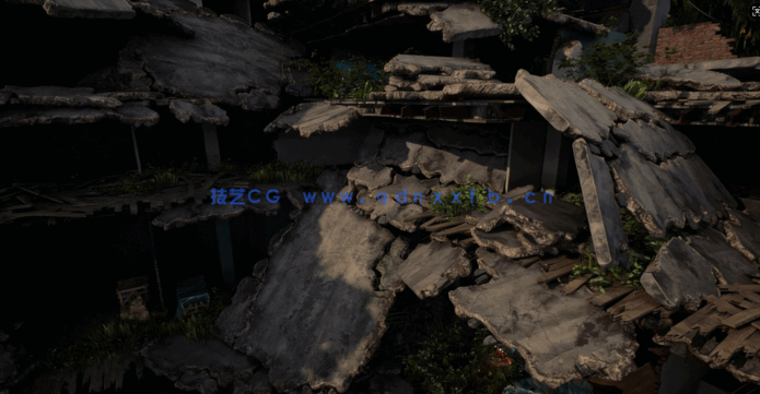 【中文字幕】3DsMax与UE5破损衰败城市游戏环境场景制作视频教(图4)