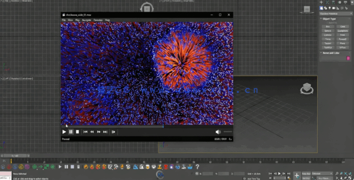 3dsmax粒子爆炸烟雾液体特效模拟动画实例训练视频教程(图5)