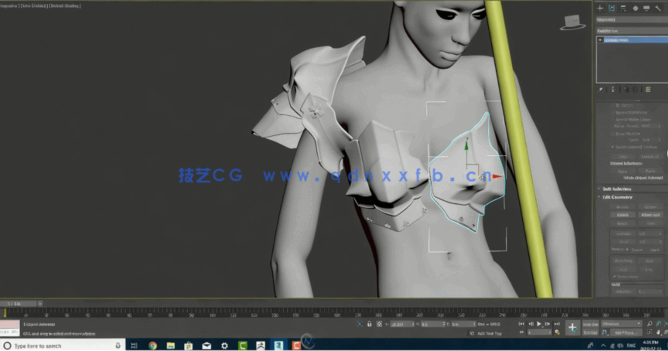 美杜莎海妖影视游戏角色制作工作流程视频教程(图3)