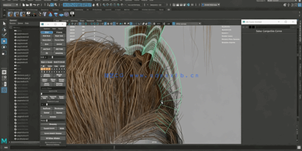  Maya与UE逼真人物头发制作工作流程视频教程(图9)
