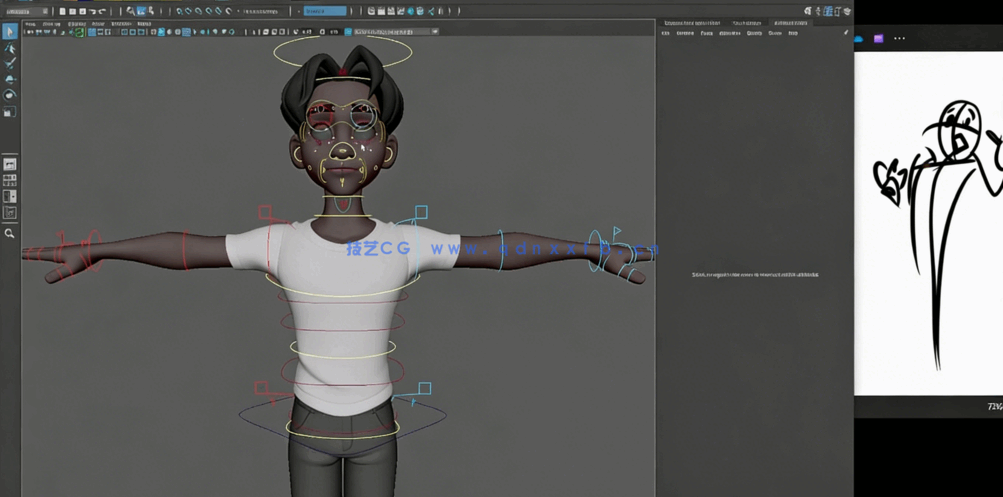 Maya人物角色姿势造型动画揭秘视频教程(图4)