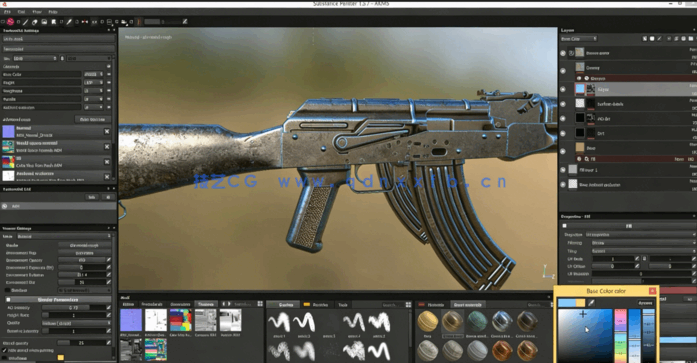 3dsMax与Substance Painter电子游戏武器完整制作流程(图2)