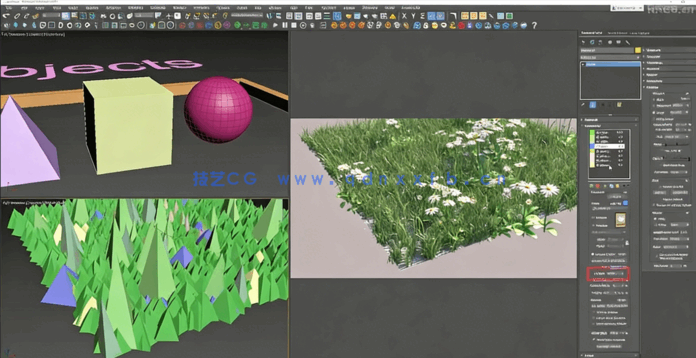 3DsMax中Forest Pack Pro草木植物制作大师班视频教程(图2)