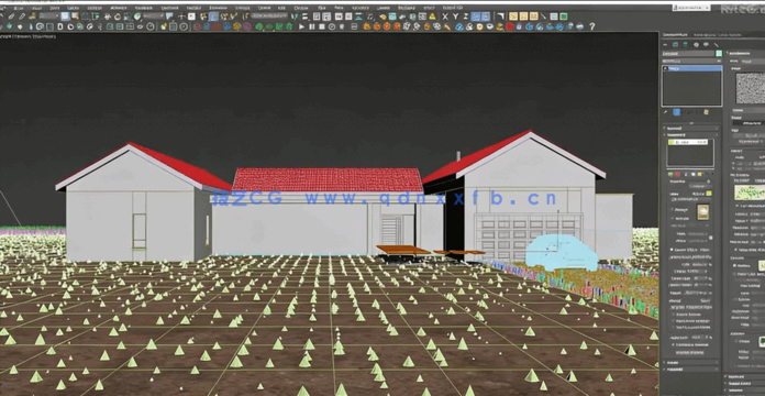 3DsMax中Forest Pack Pro草木植物制作大师班视频教程(图4)