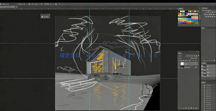 3dsmax与Corona逼真小木屋渲染图制作视频教程(图3)