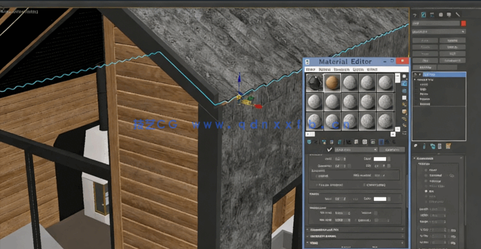 3dsmax与Corona逼真小木屋渲染图制作视频教程(图5)