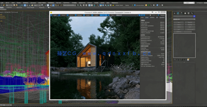 3dsmax与Corona逼真小木屋渲染图制作视频教程(图6)